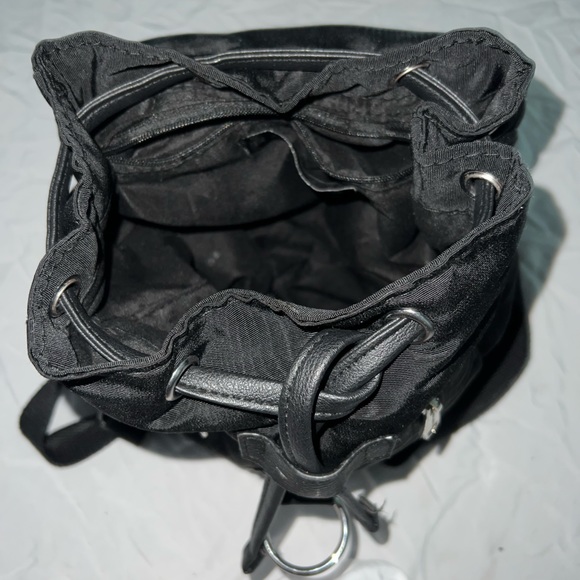 BRAND NEW Rampage mini-backpack, black - idk why it looks like a wavy design!! - Picture 2 of 8